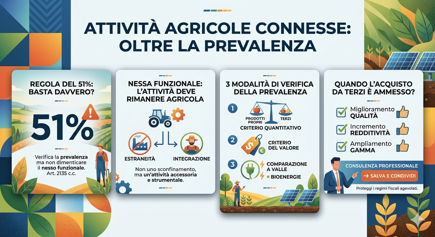 Qualifica di Attivit� Agricola Connessa: Oltre il Criterio della Prevalenza